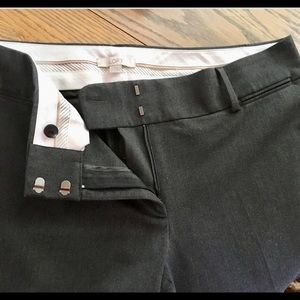 Ann Taylor Loft Marisa Charcoal Gray Trousers